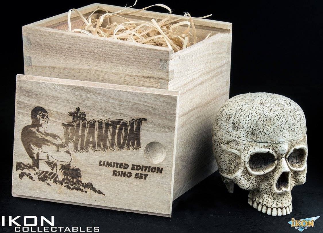 The Phantom: Skull Ring & Good Mark Ring Limited Edition Set - IKON Collectables 5