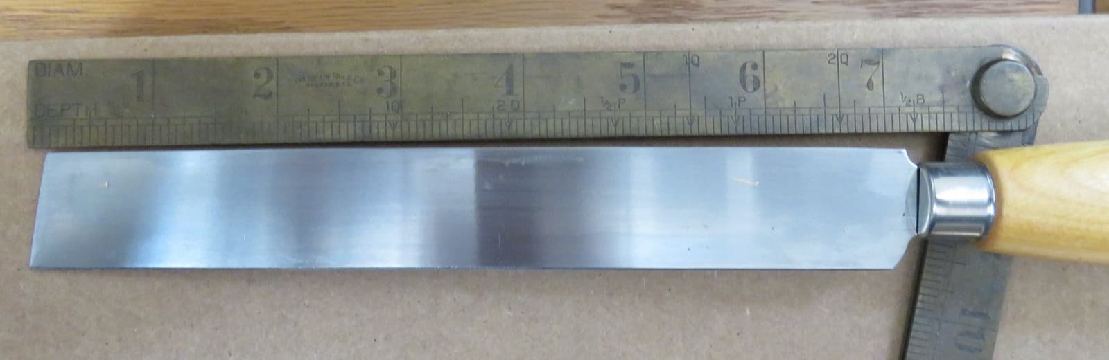 Square Point Knife 7"x1"NEW very sharp 4 Rubber, Insulation, Carpet, Leather USA 4