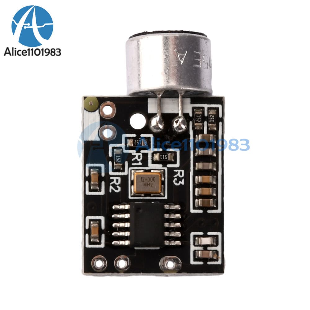 Wireless Microphone MIC FM 10dBm transmitter module support Dual-channel Stereo 5