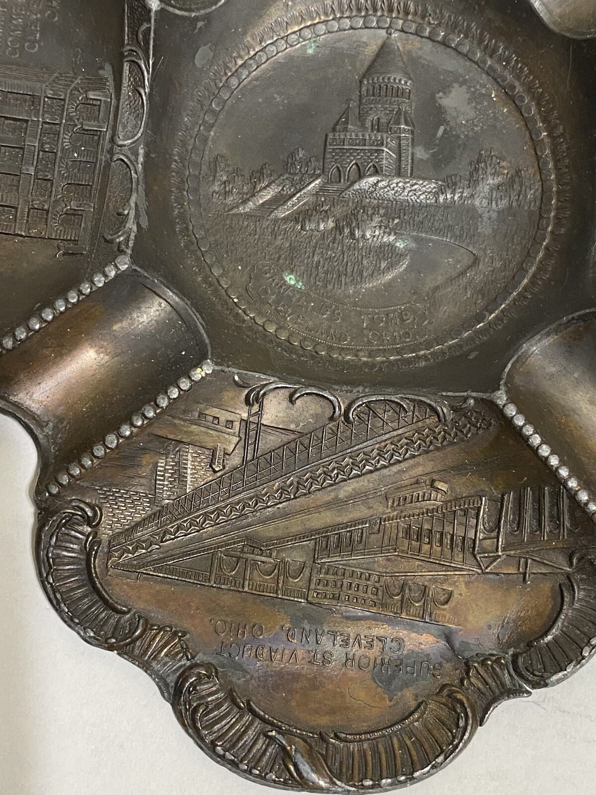 Vtg Garfield Statue Tomb Cleveland Ohio Souvenir Soldier Sailor Monument 6