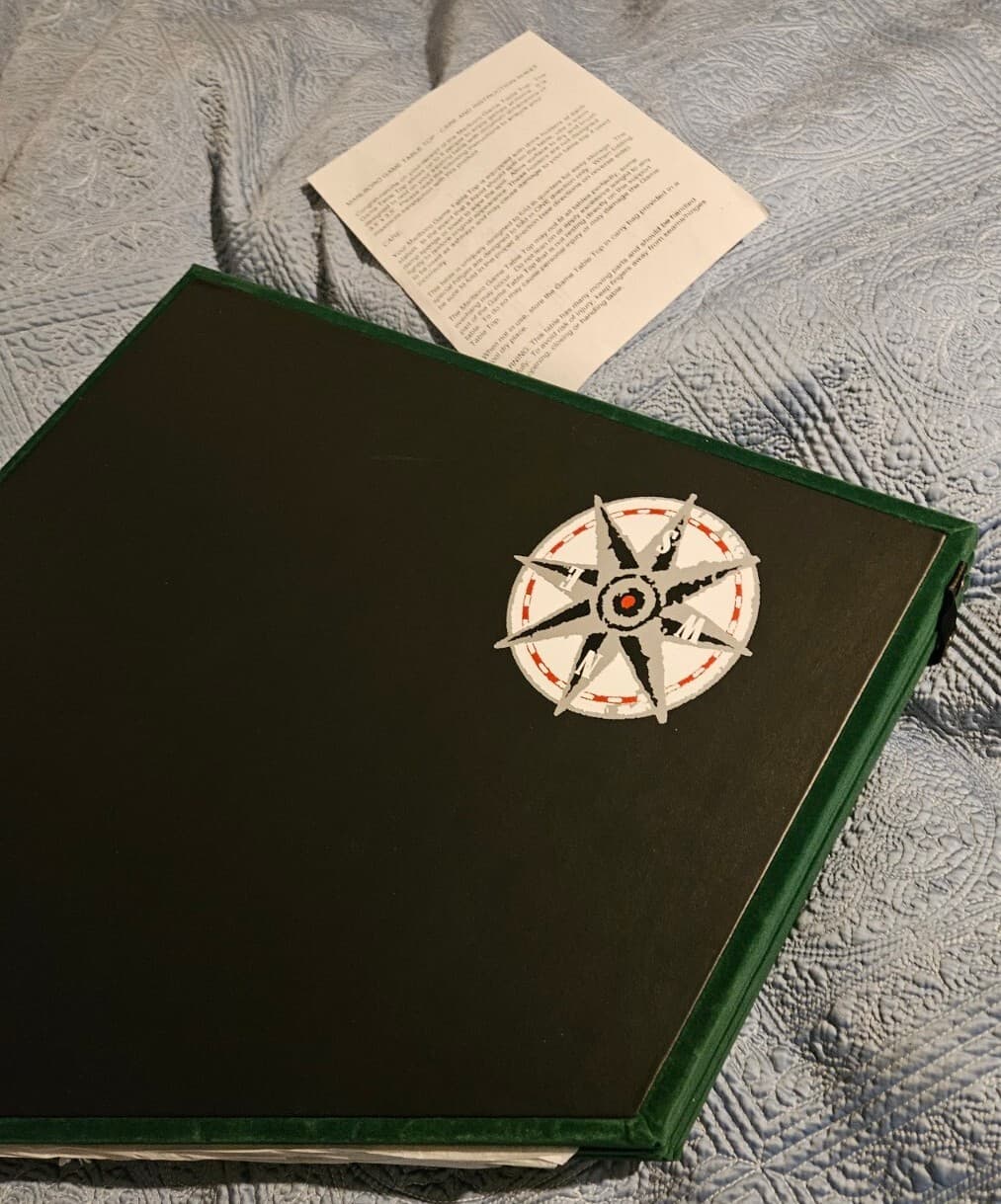 MARLBORO UNLIMITED COMPASS POKER TABLE TOP PORTABLE WITH TRAVEL CASE 3