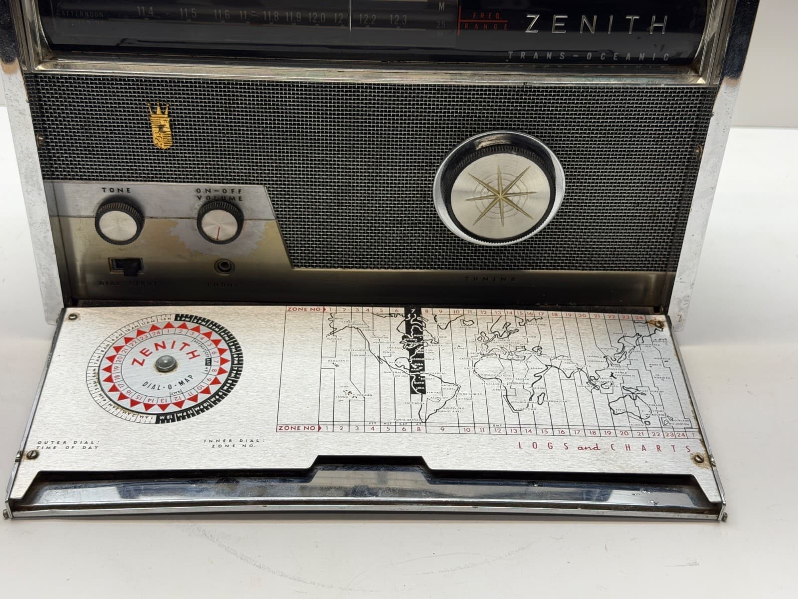 Zenith Trans-Oceanic Royal 1000 VTG Shortwave Radio Recapped w/ New Power Supply 3