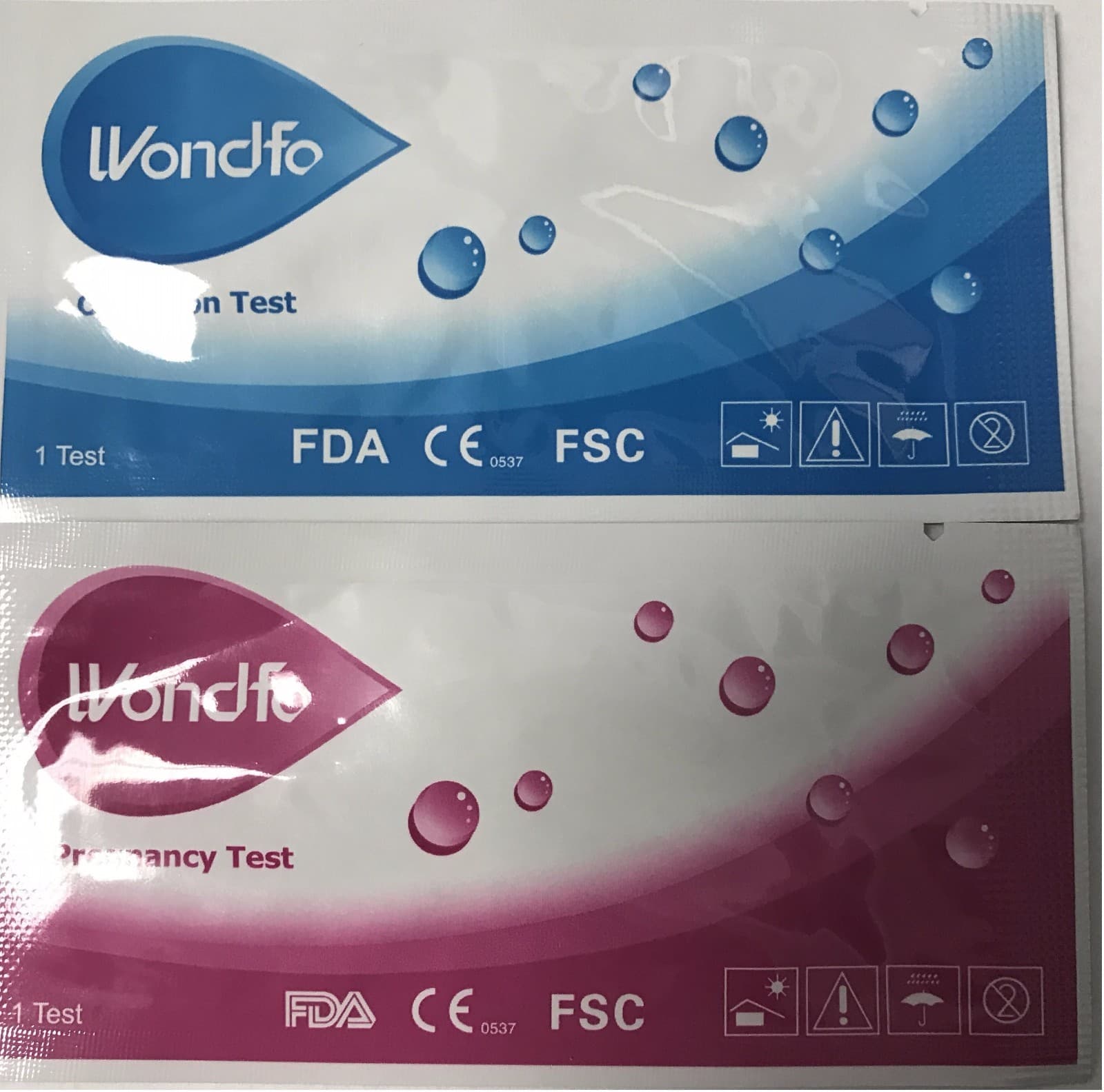 Authentic WONDFO 50 ovulation and 20 pregnancy (50 LH+20 HCG) test strips  2