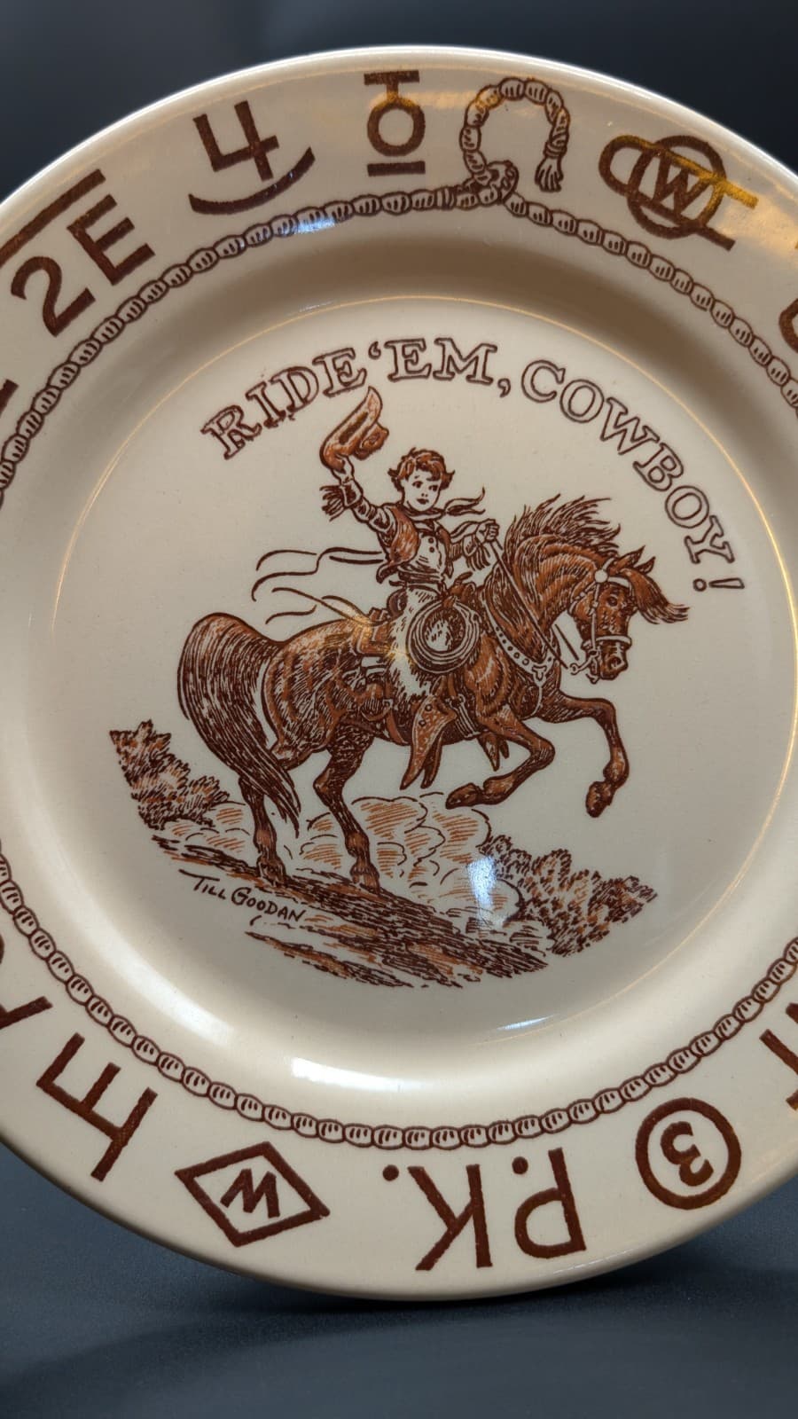 Wallace Till Goodan Westward Ho/Little Buckaroo Cowboy 3pc childs set California 3