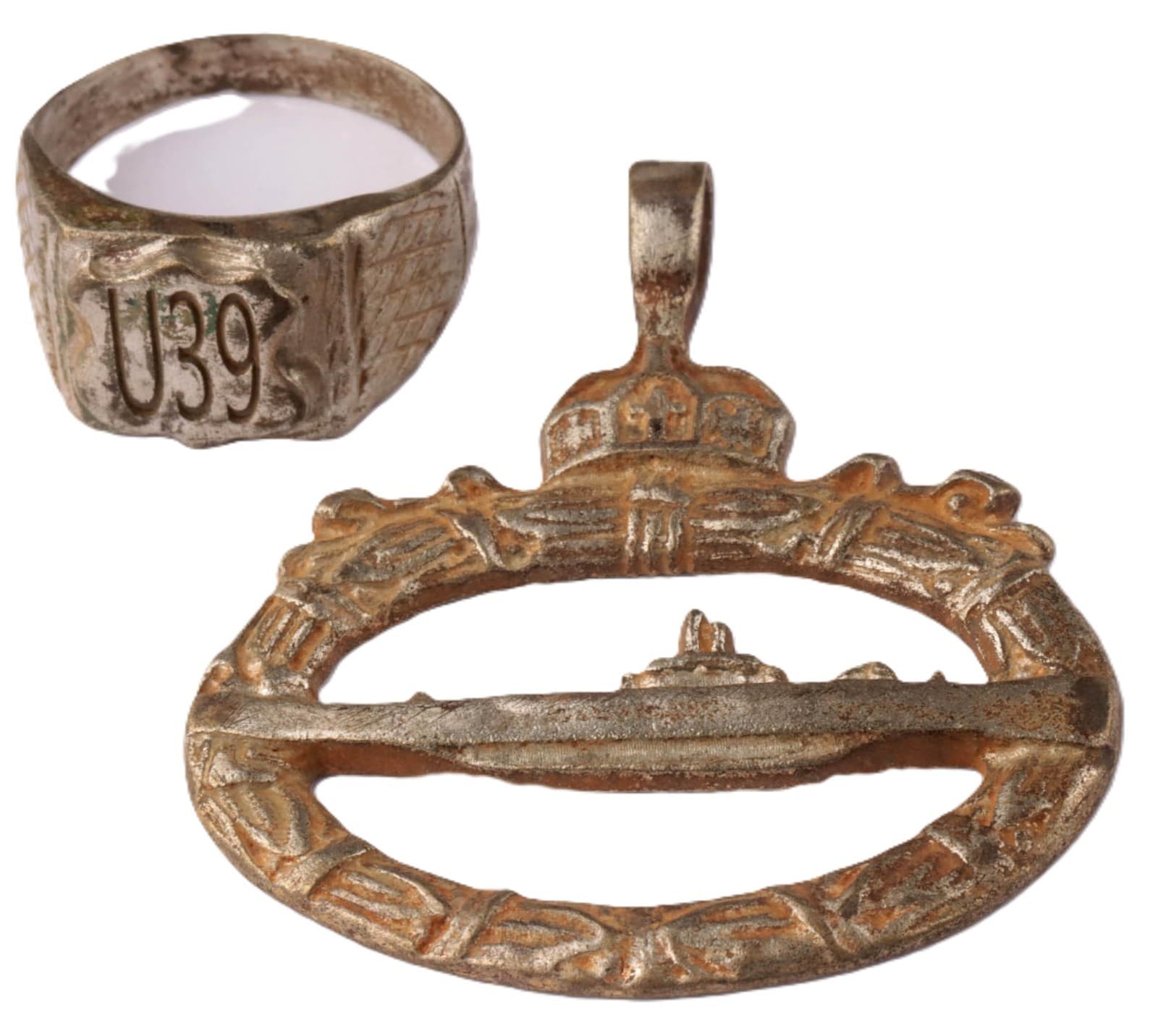 U39 U-boat WW1 Imperial German Navy ring naval submarine U-Boot Navy WWI Kaiserl