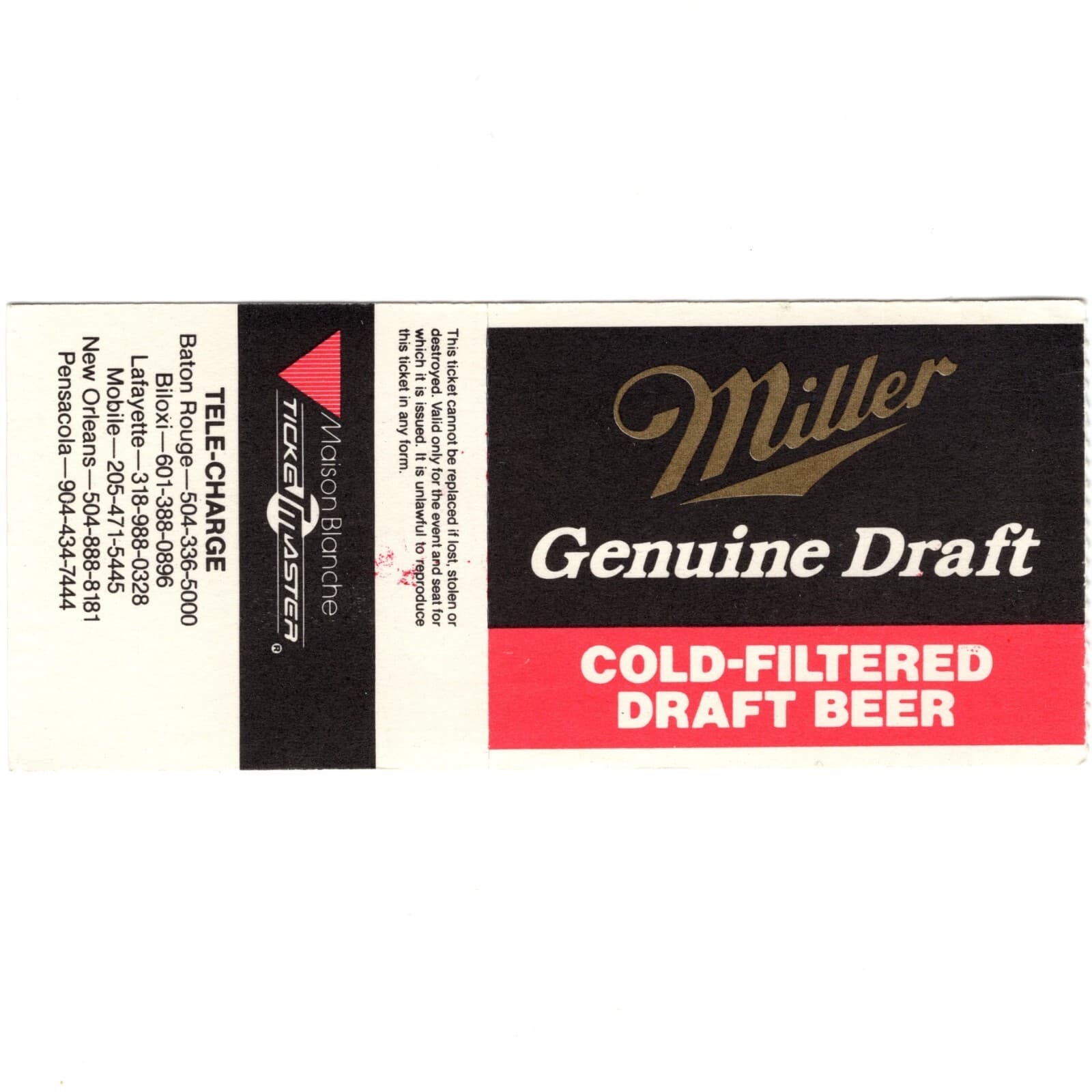 BETTY WRIGHT Concert Ticket Stub NEW ORLEANS 9/16/88 SAENGER CLEAN UP WOMAN Rare 2