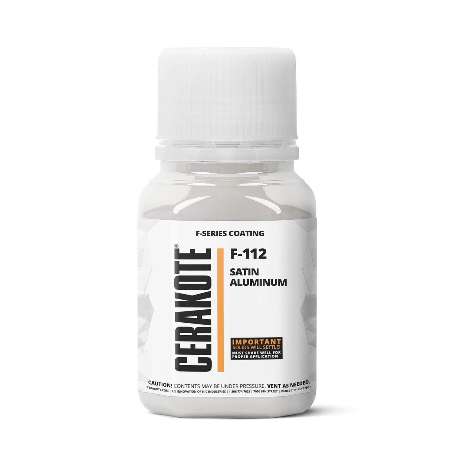 CERAKOTE F-SERIES SATIN ALUMINUM (4 oz) F-112T – Fast Curing, (Part B) Included