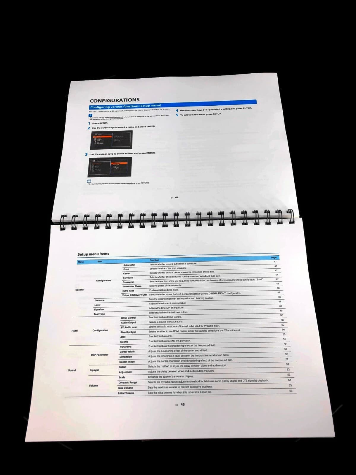 Yamaha RX-V379 AV Receiver Manual Instructions User Guide Reprint 2