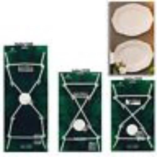 Wire Plate Hangers Wall DELUXE CHOICE of 6 SIZES  BRASS or WHITE  FREE SHIPPING 4