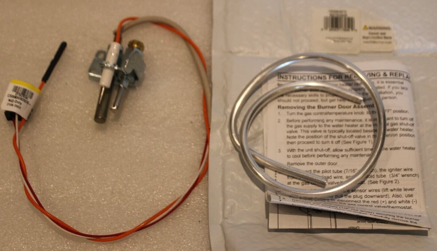 AO Smith 10093972 replace 9007833005 K Pilot Thermocouple w/ Tubing, Natural Gas