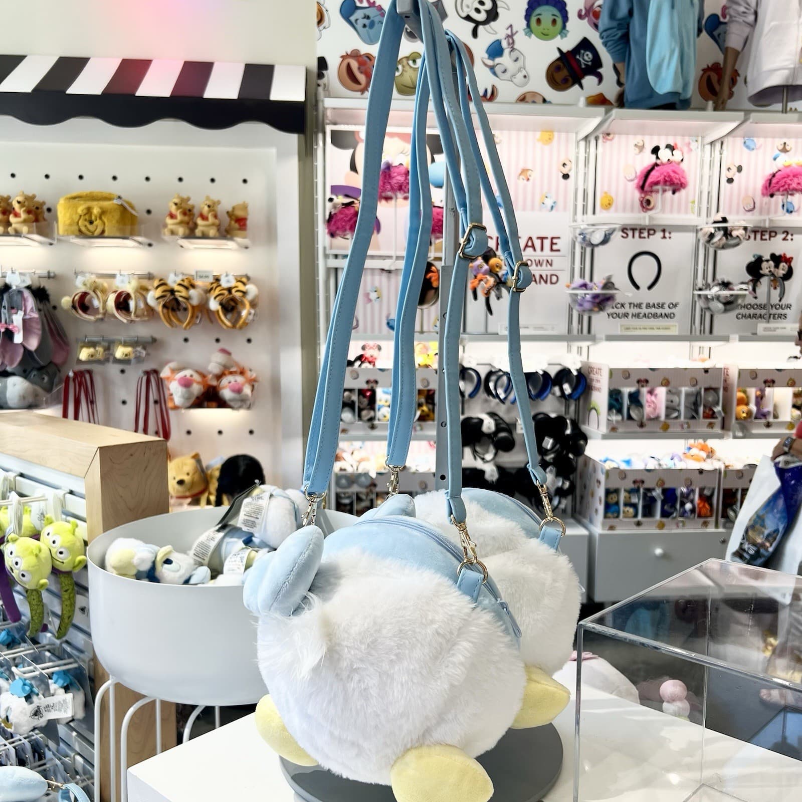 *NEW* Disney Japan Donald Duck Birthday Butt Bag Plush Crossbody Bag 6