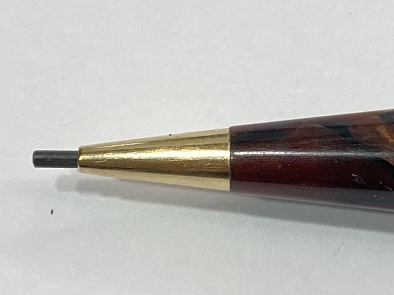 EVERSHARP DORIC WINE RED GOLD EMBLEM MECHANICAL PENCIL  MISSING THE TRIM  3