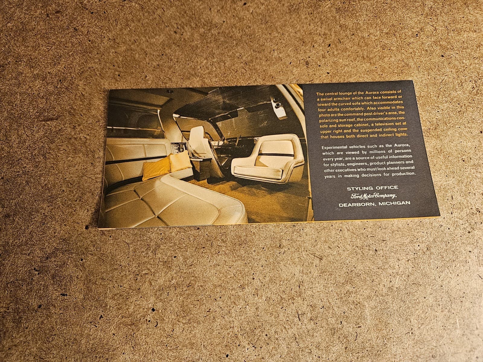 NY WORLD'S FAIR 1964 AURORA  CAR BROUCHURE 5