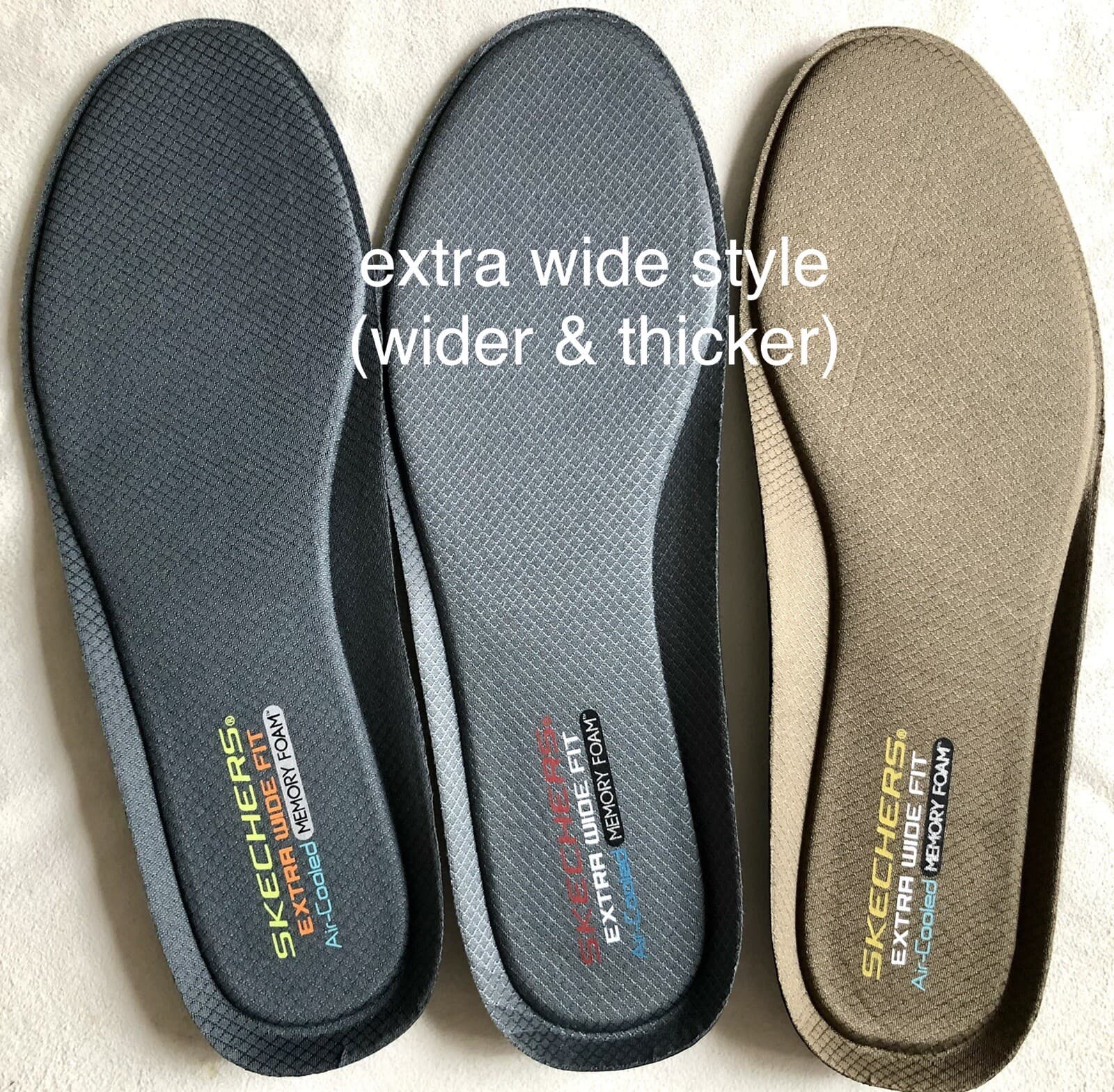 SKECHERS MEMORY FOAM AIR COOLED INSOLES FOOTBED INSERTS US MENS /WOMENS 5-14 4