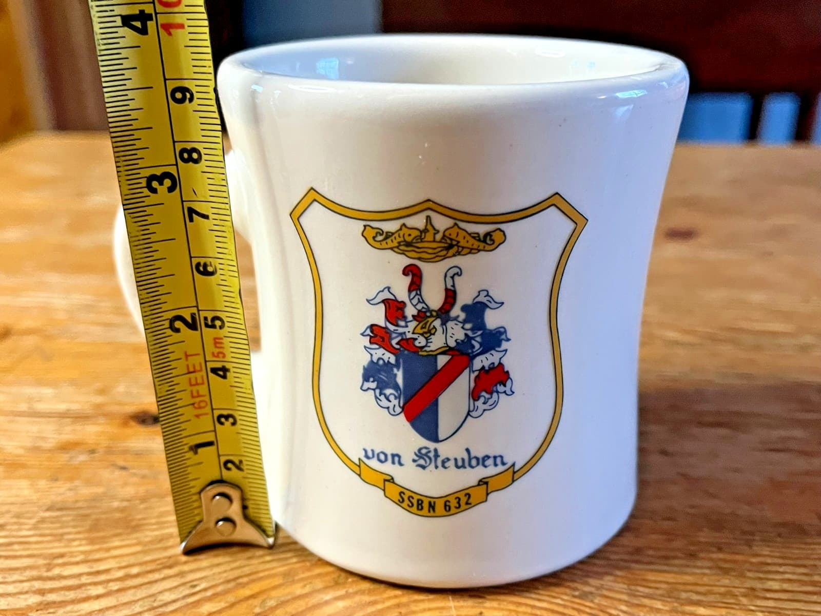 USS Von Steuben Coffee Mug SSBN 632 US Navy Mil-Art China Cup Submarine 3