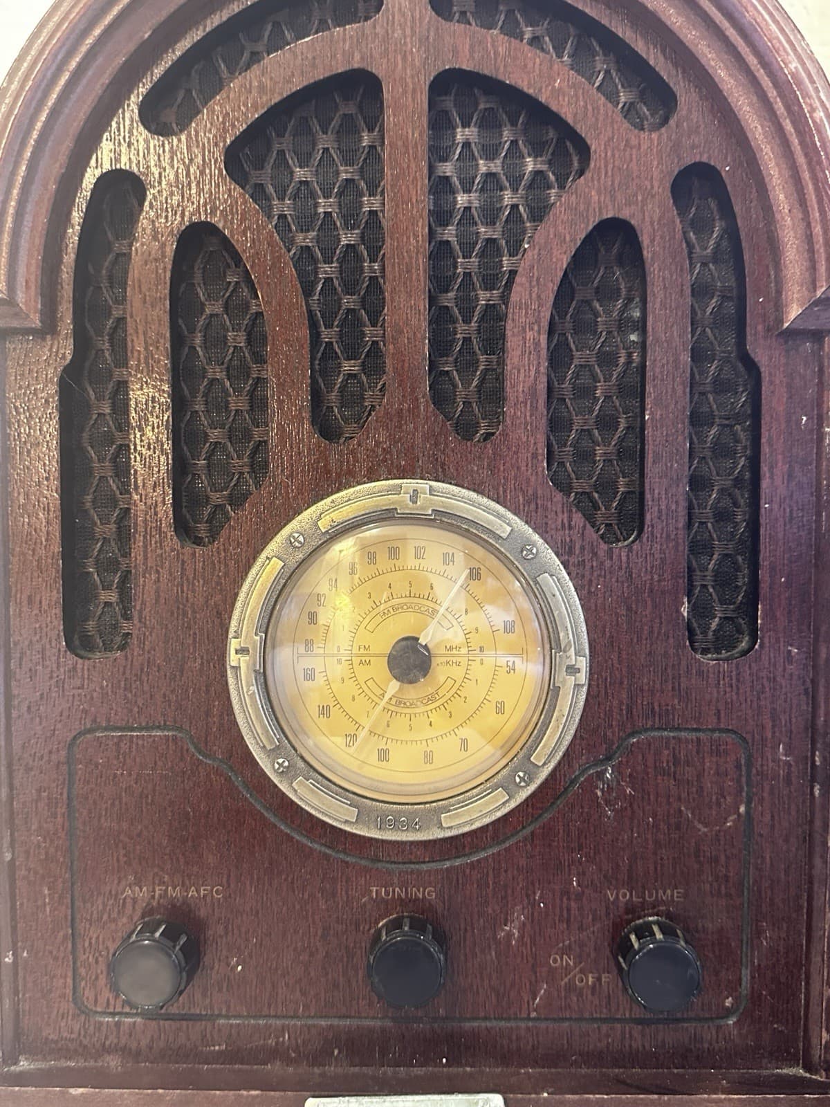 Vintage 1934 Thomas Collectors Edition AM/FM Radio Cass Player 1989 #611 Works!! 2