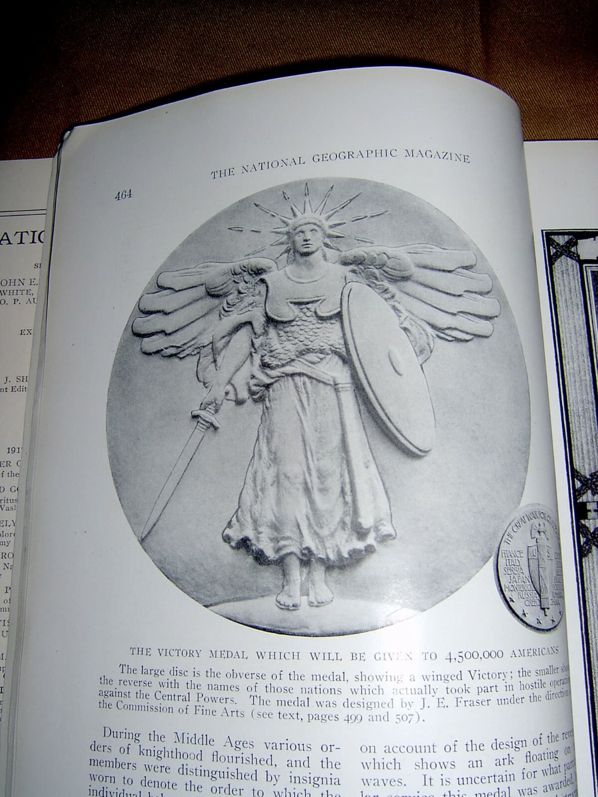 102 year old Dec 1919 Nat Geo insignia issue 4