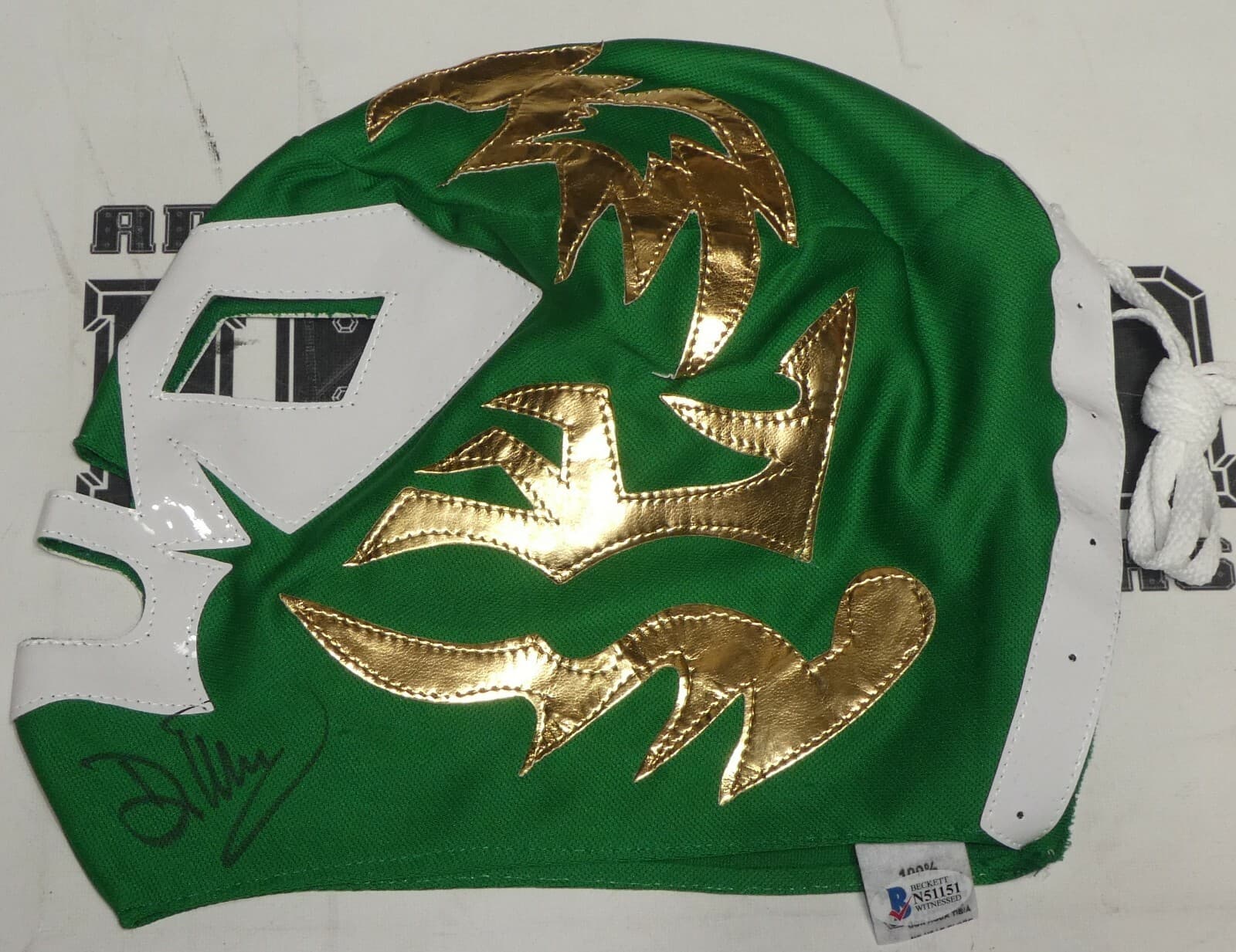 Dr. Wagner Jr Signed Lucha Libre Mask BAS COA AAA CMLL New Japan Pro Wrestling 5