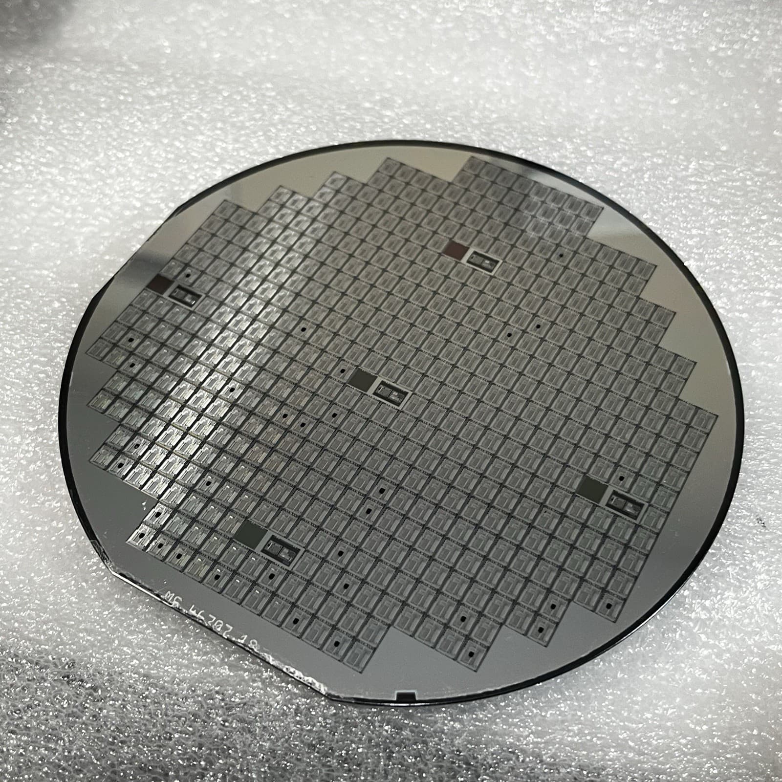 Vintage 5 Inch Silicon Wafer, Mfg By iMP For DTC, Date And Chip Unknown 3