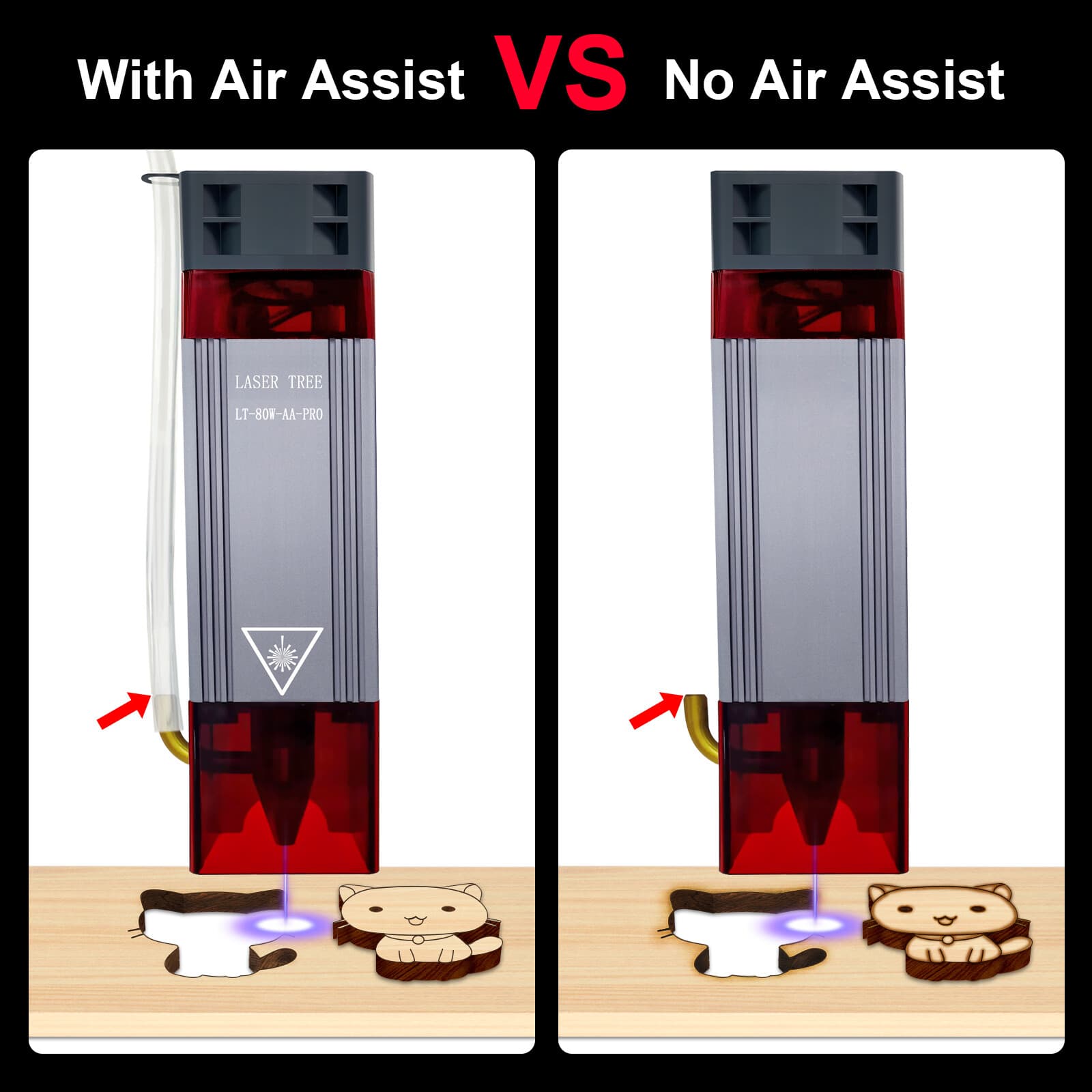 US LASER TREE 10W Optical Power Laser Module for Engraver Cutting DIY Tools 12V 3