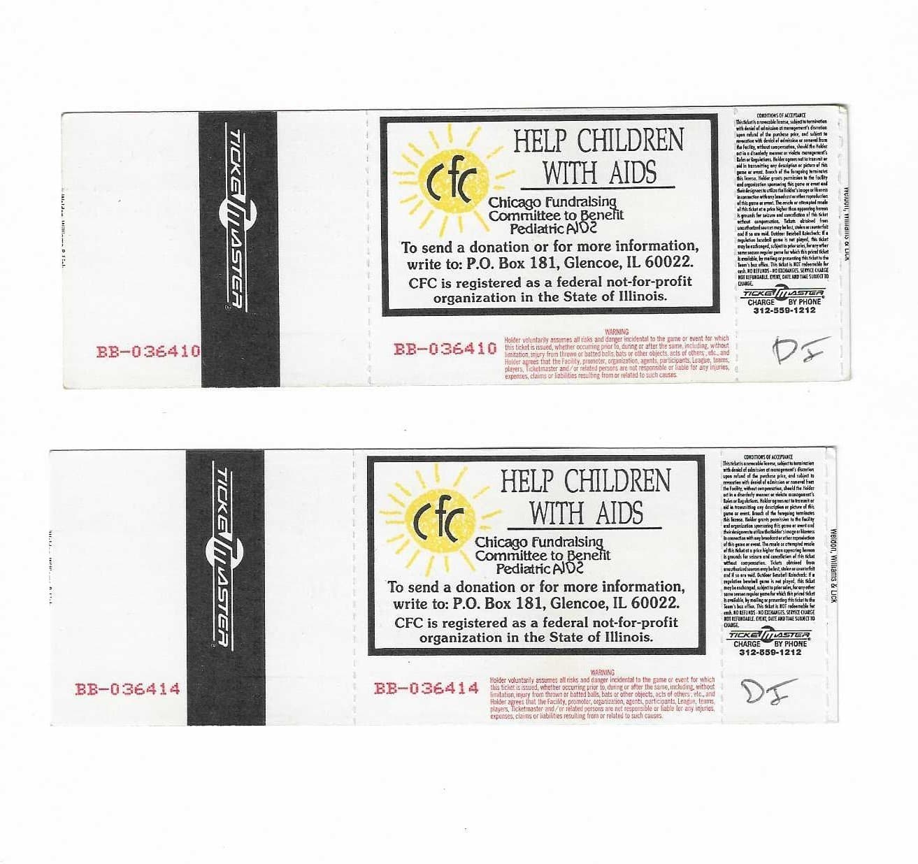 Aretha Franklin Unused Concert Tickets From October 23, 1993 2