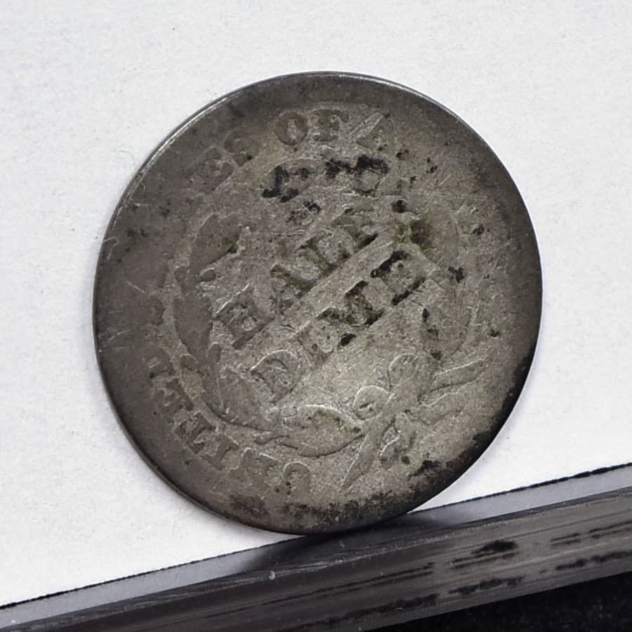 1842 Seated Half Dime - AG Details, Cleaned (#61120-L) 5