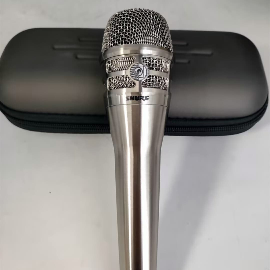 Professional Mic Cardioid Vocal Dynamic Microphone Handheld Wired KSM8 Silver 3