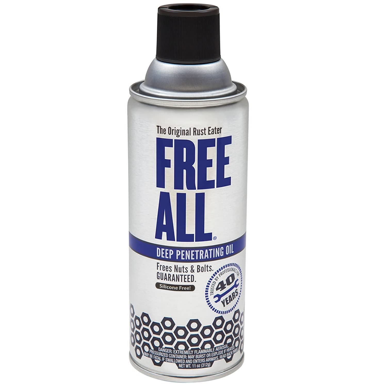 Free All Rust Eater Deep Penetrating Oil, 11 oz Aerosol – Loosens Rusted Bolt...