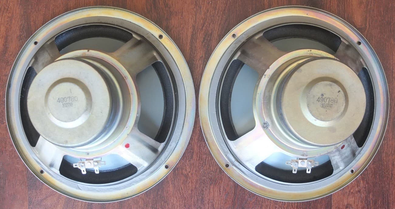 vintage Infinity 10" gray poly cone woofers for RSa RSb speakers c.1979—refoamed 3