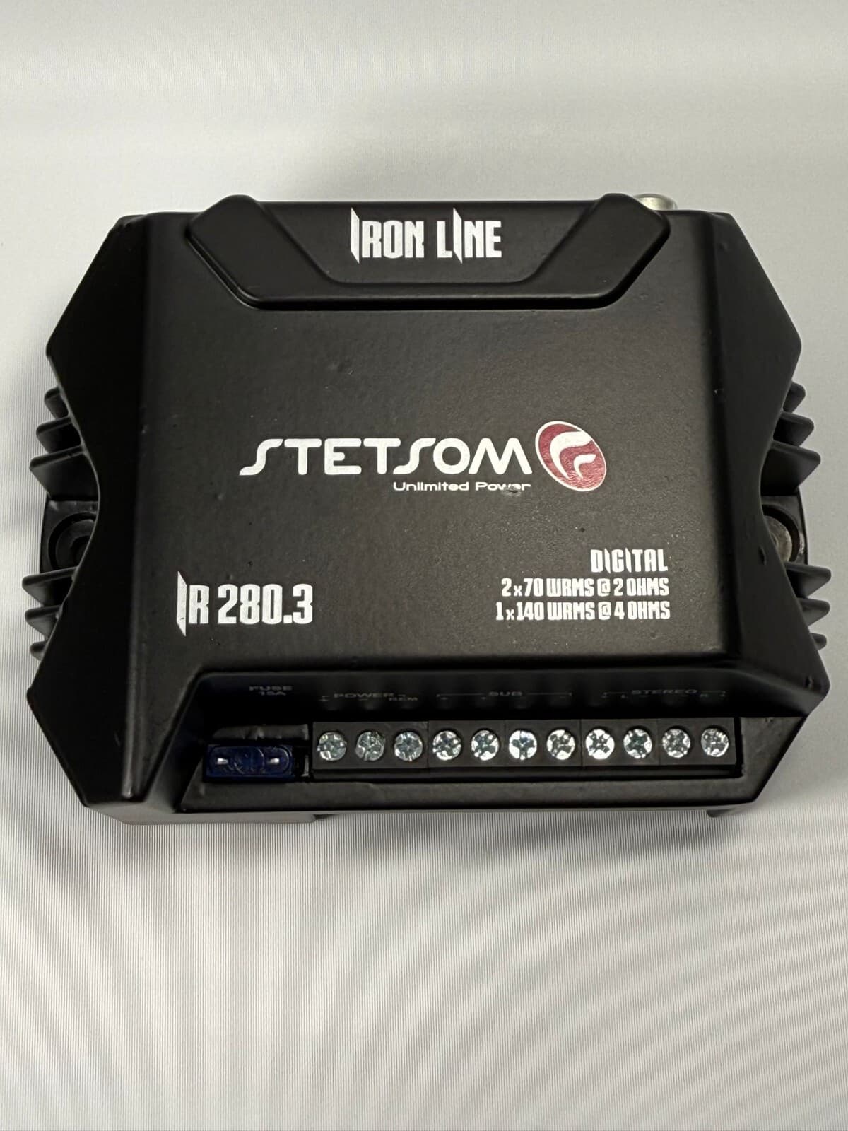Stetsom Iron Line IR 280.3 Amplifier 2-ohm 280W RMS 3-Cha  Fast Shipping
