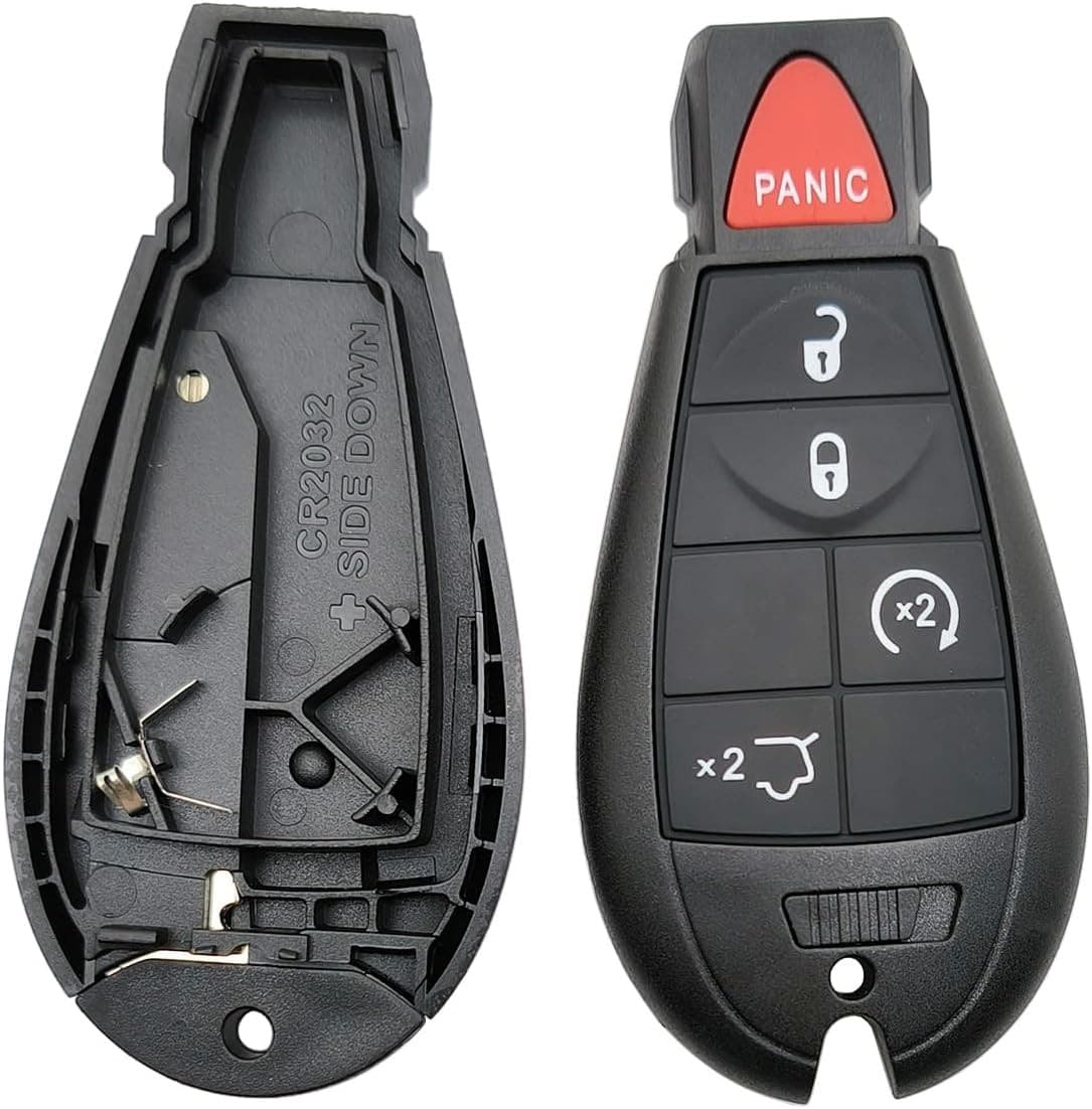 Replacement Key Fob Cover Case fit for Jeep Grand Cherokee 2008 2009 2010 2011 2 4