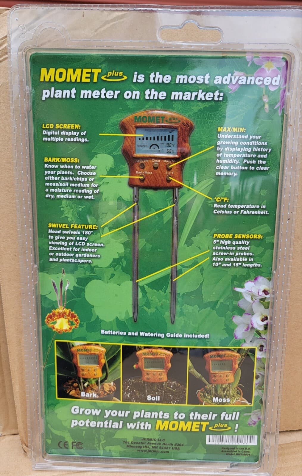 MOMET Plus - Moisture Meter plus Temperature & Humidity Gauge 2