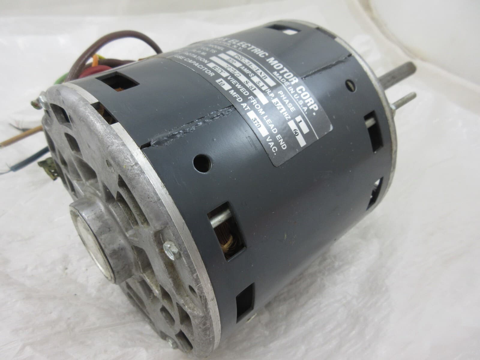 3/4 HP  AJAX PSC-34-2LBN FURNACE BLOWER MOTOR 230V 1075 RPM 3 SPEED W/ BLEMISHES 4