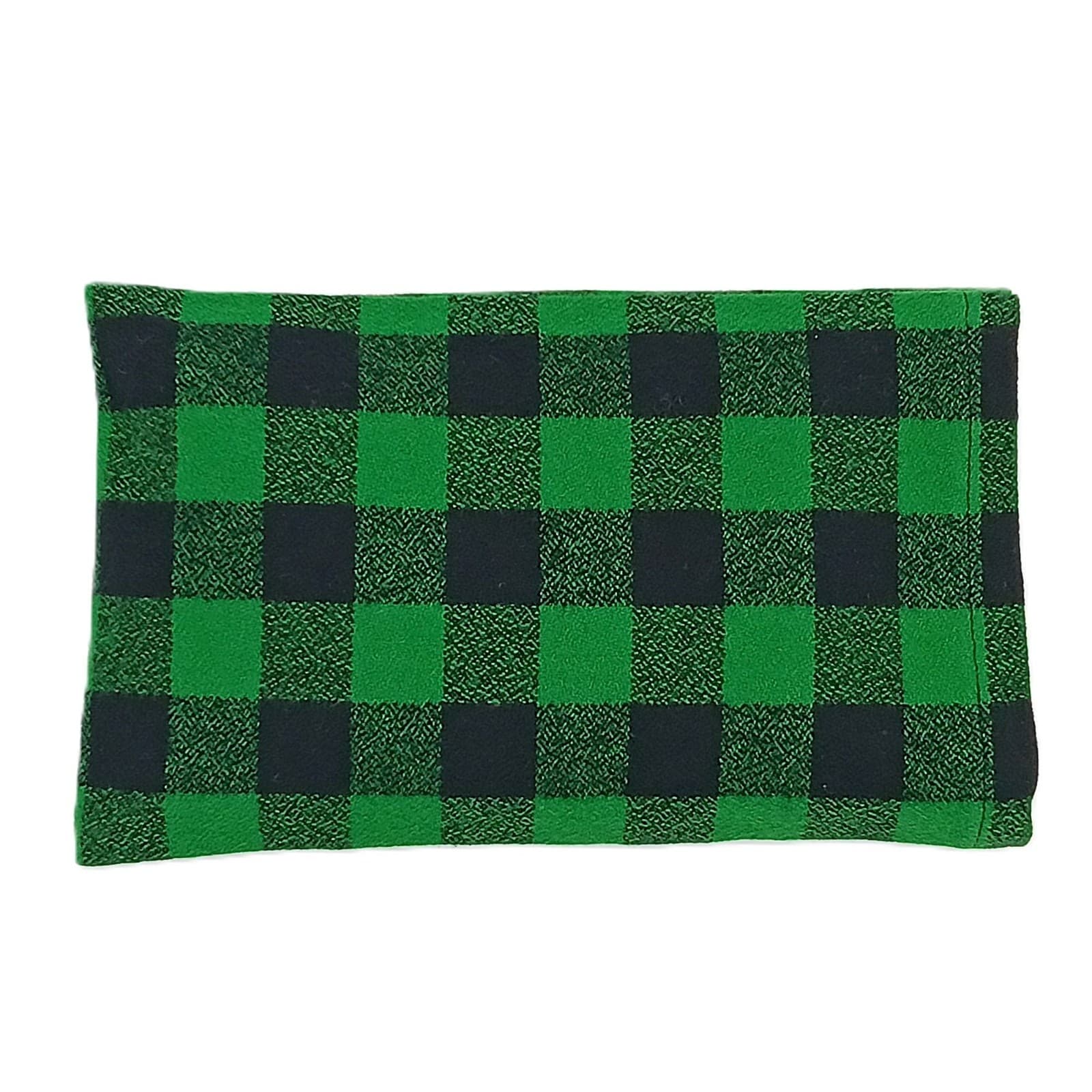 Microwavable Rice Heat Pack, Green & Black Plaid Flannel Hot Cold Therapy Pad 5