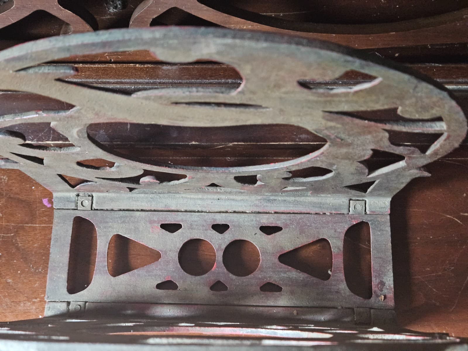 Stunning Art Deco Greyhound Cast Iron Magazine Rack 1920s 6