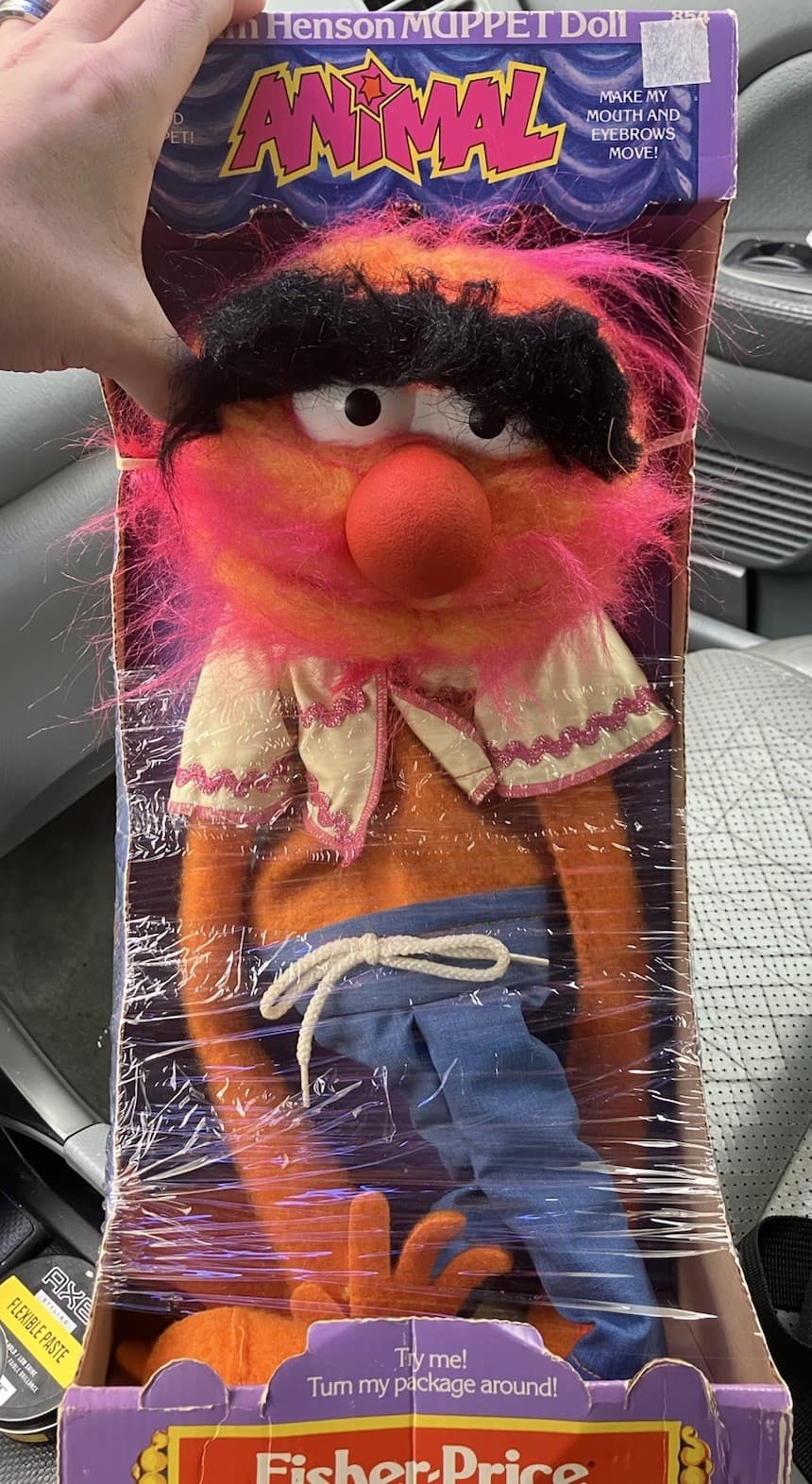 VINTAGE JIM HENSON MUPPETS ANIMAL PUPPET DOLL Fisher Price Quaker Oats 2