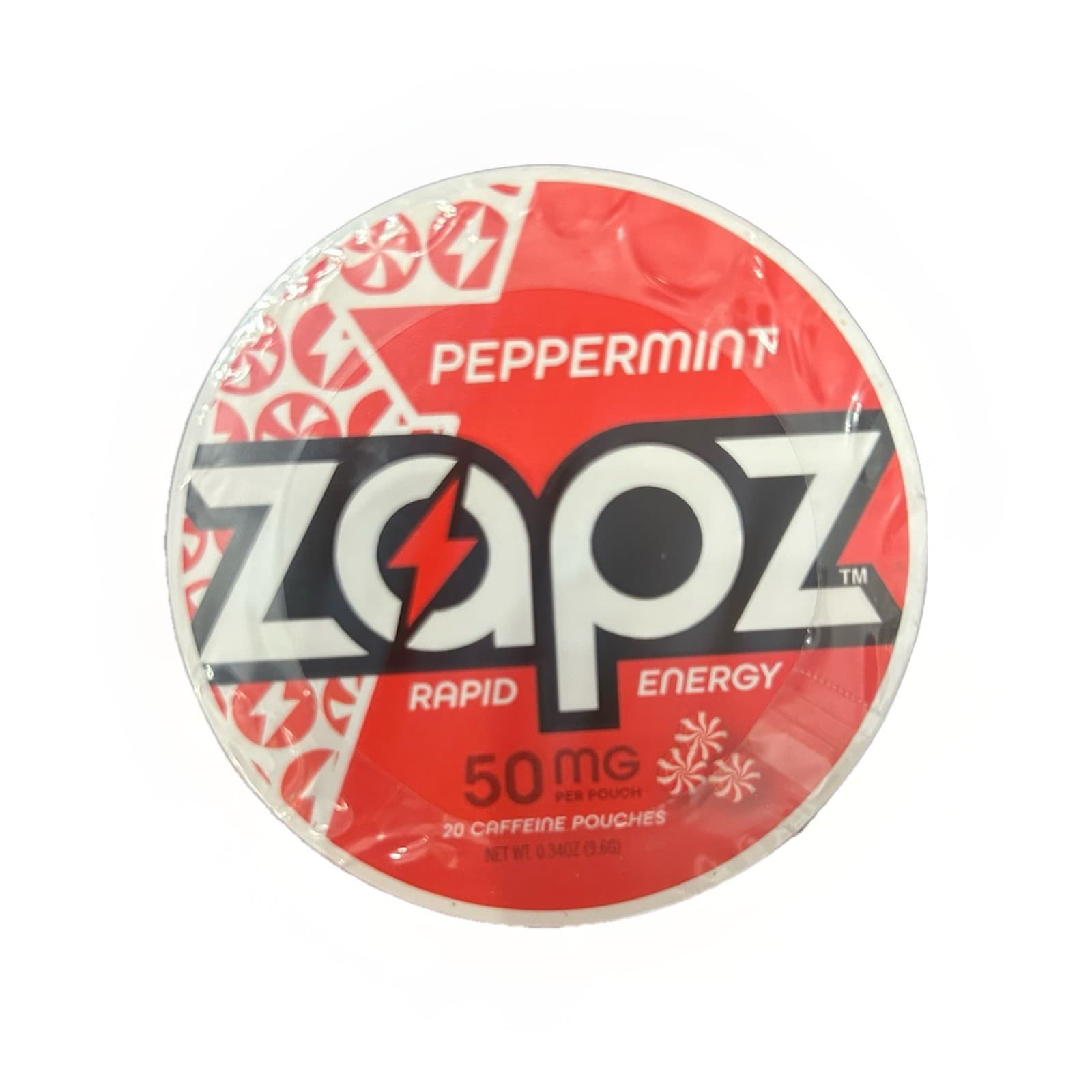 Caffeine Pouches 50MG Zapz Peppermint Energy 100 Count Nootropic Focus Exp 02/27