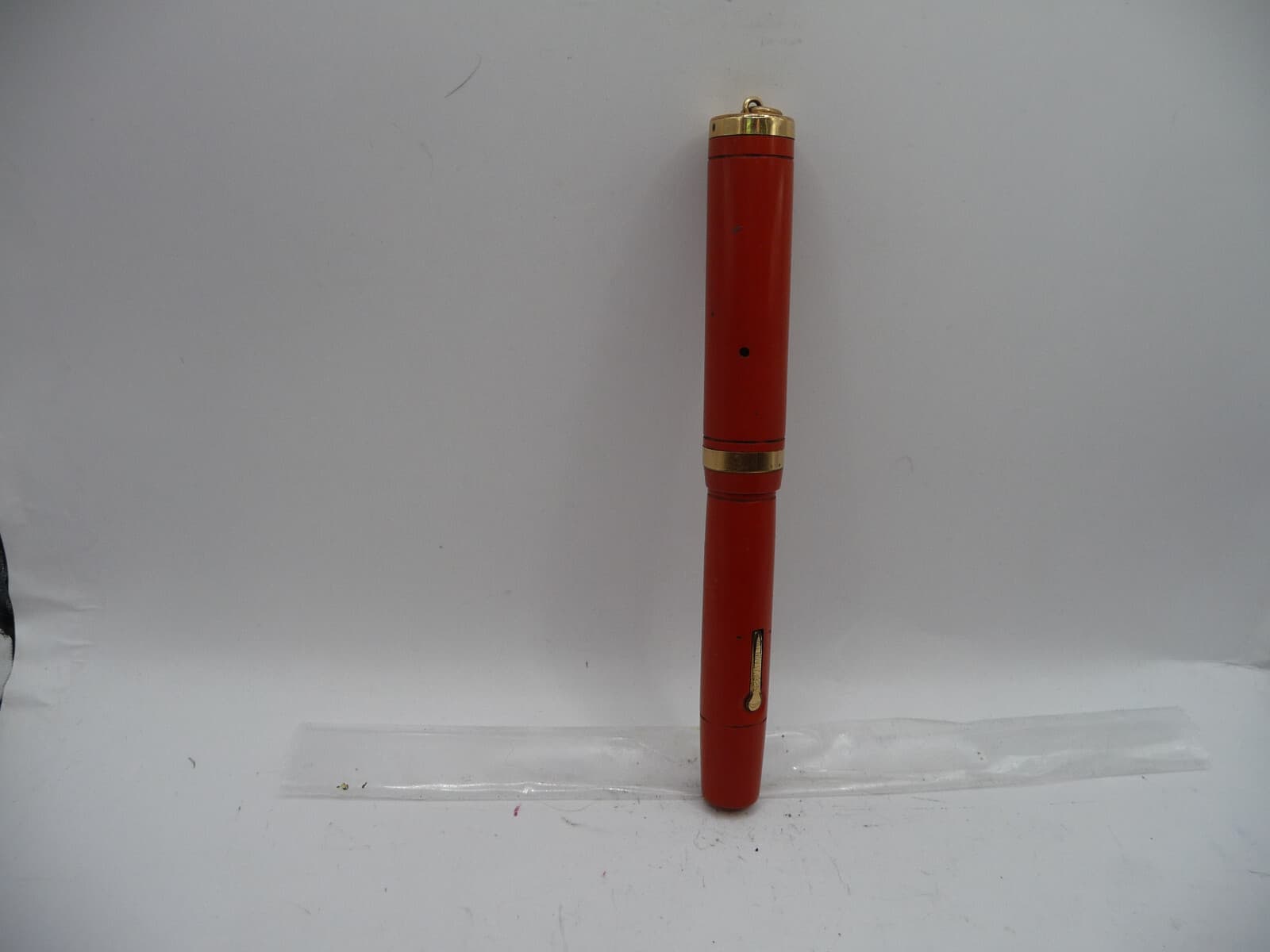 Conklin Vintage Orange Endura Ring Top Fountain pen-l4k fine nib