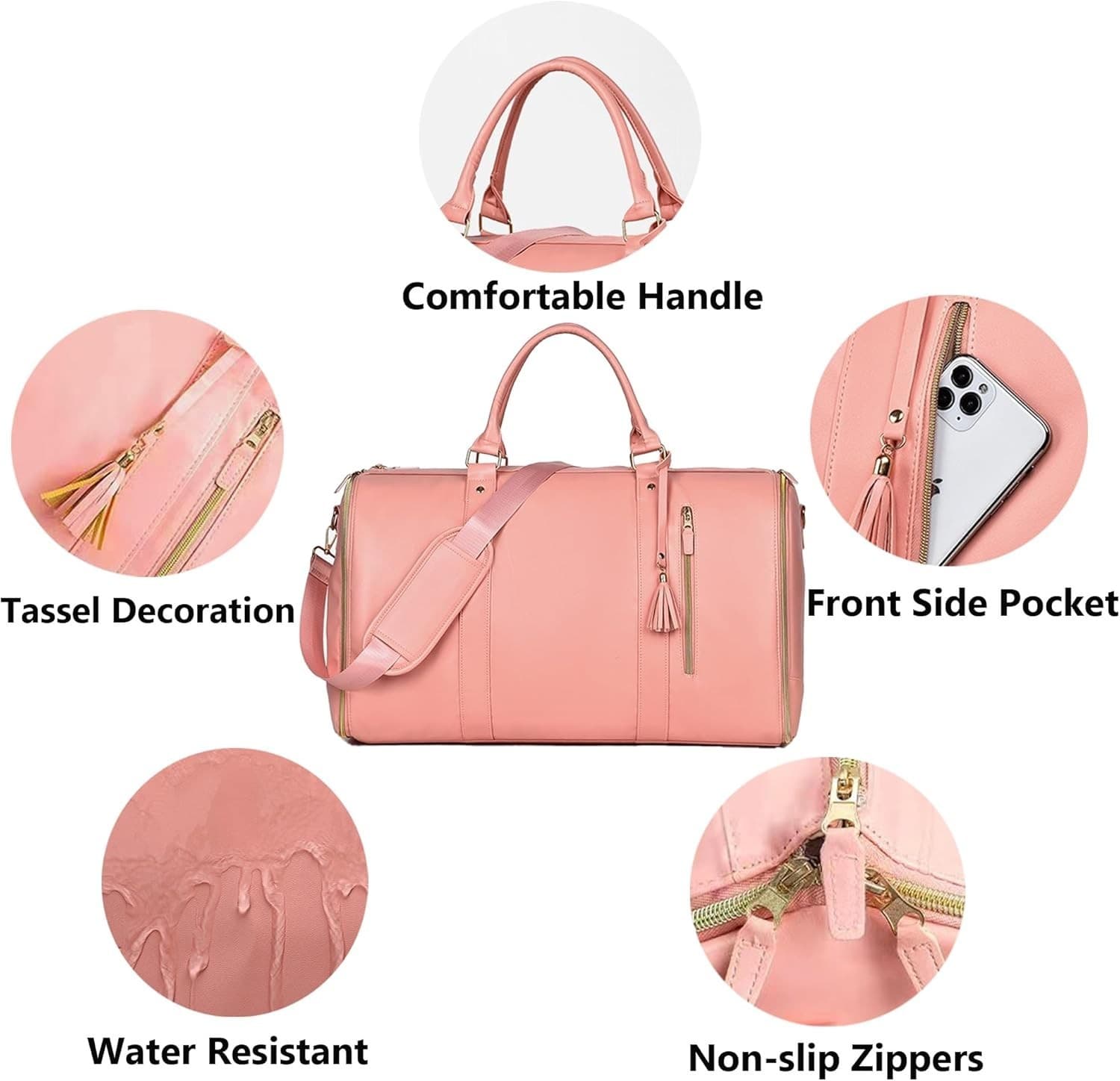 Garment Duffle Bags for Travel, Convertible Cloth Luxe Mega Bag with Shoe Pou... 2