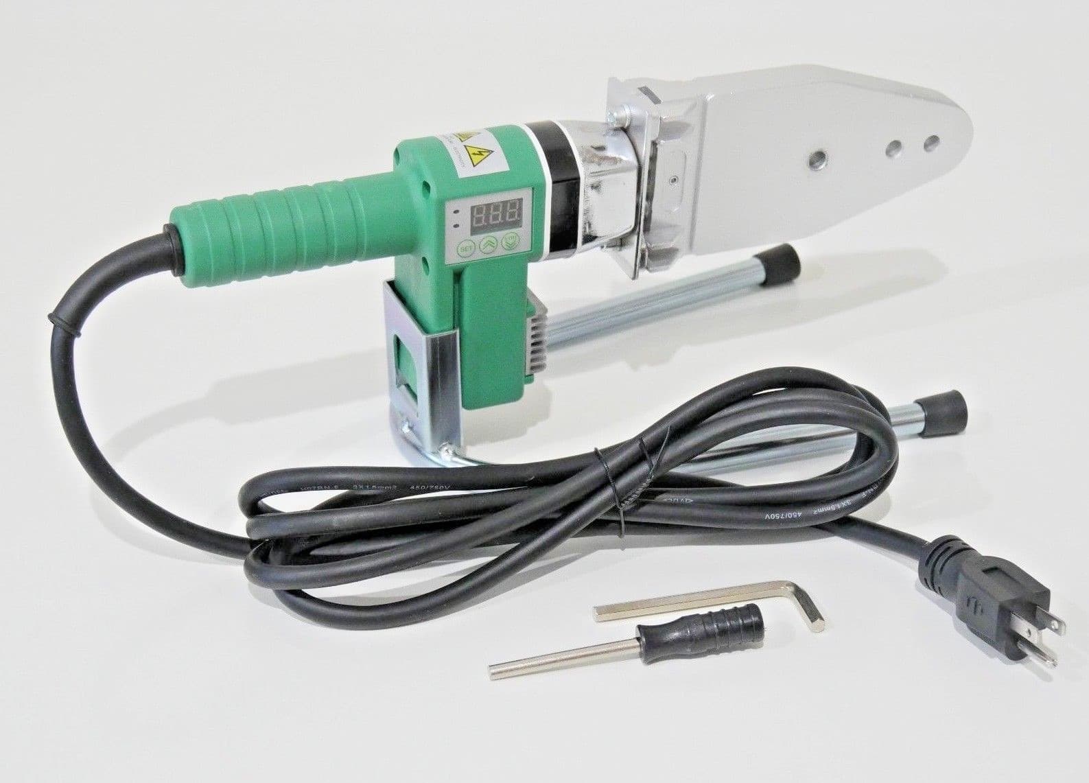 110V - 800W HDPE Pipe Fusion Welding Tool w/ Case & 1/2" - 2" IPS Sockets 2