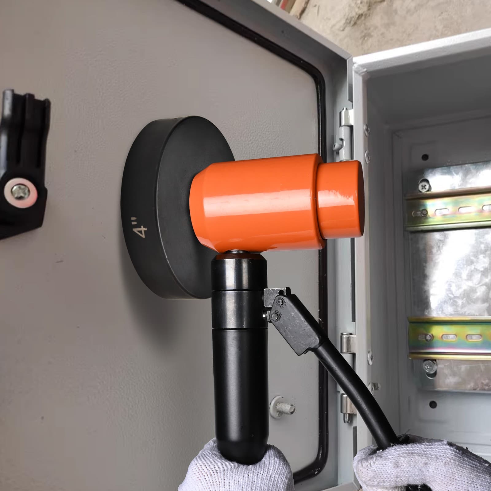 Yessources 4" Hydraulic Knockout Punch Die Mold for Hole Cutter 3/4"-16UN Thread 3