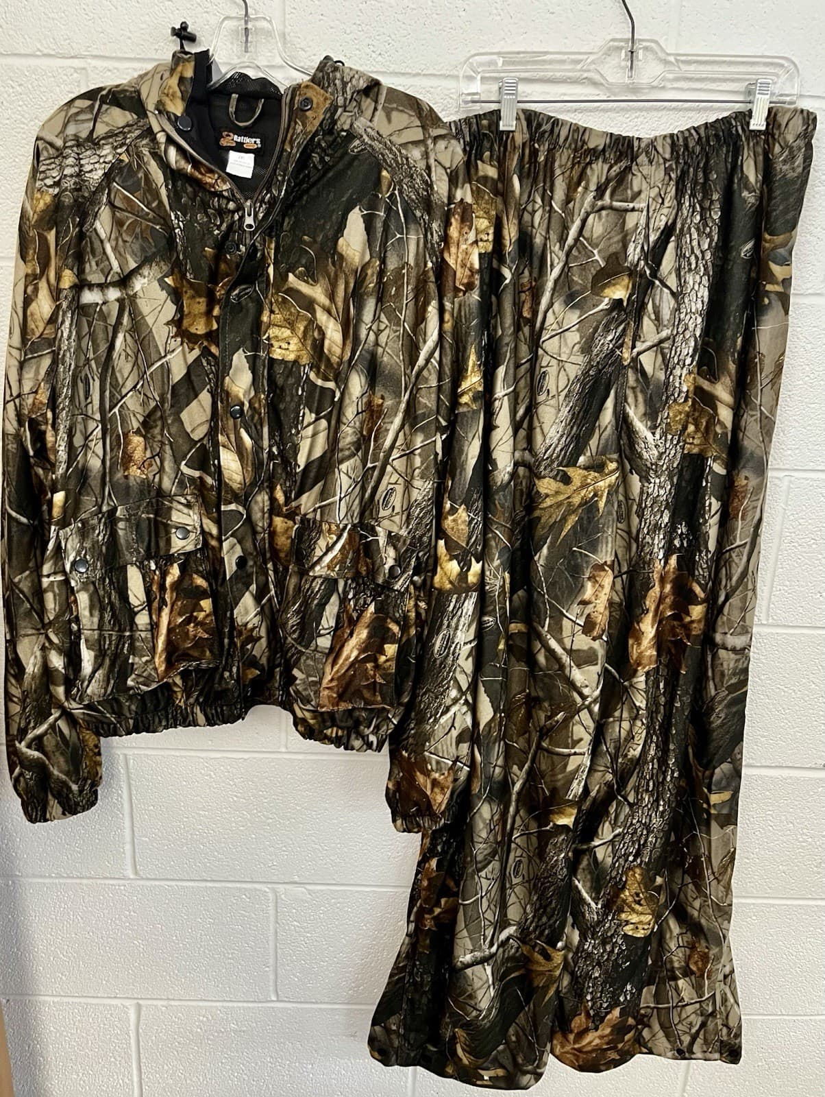 Rattlers Camouflage Suit Set Pants Hoodie Jacket Top 2XL Hunting Lightweight 3