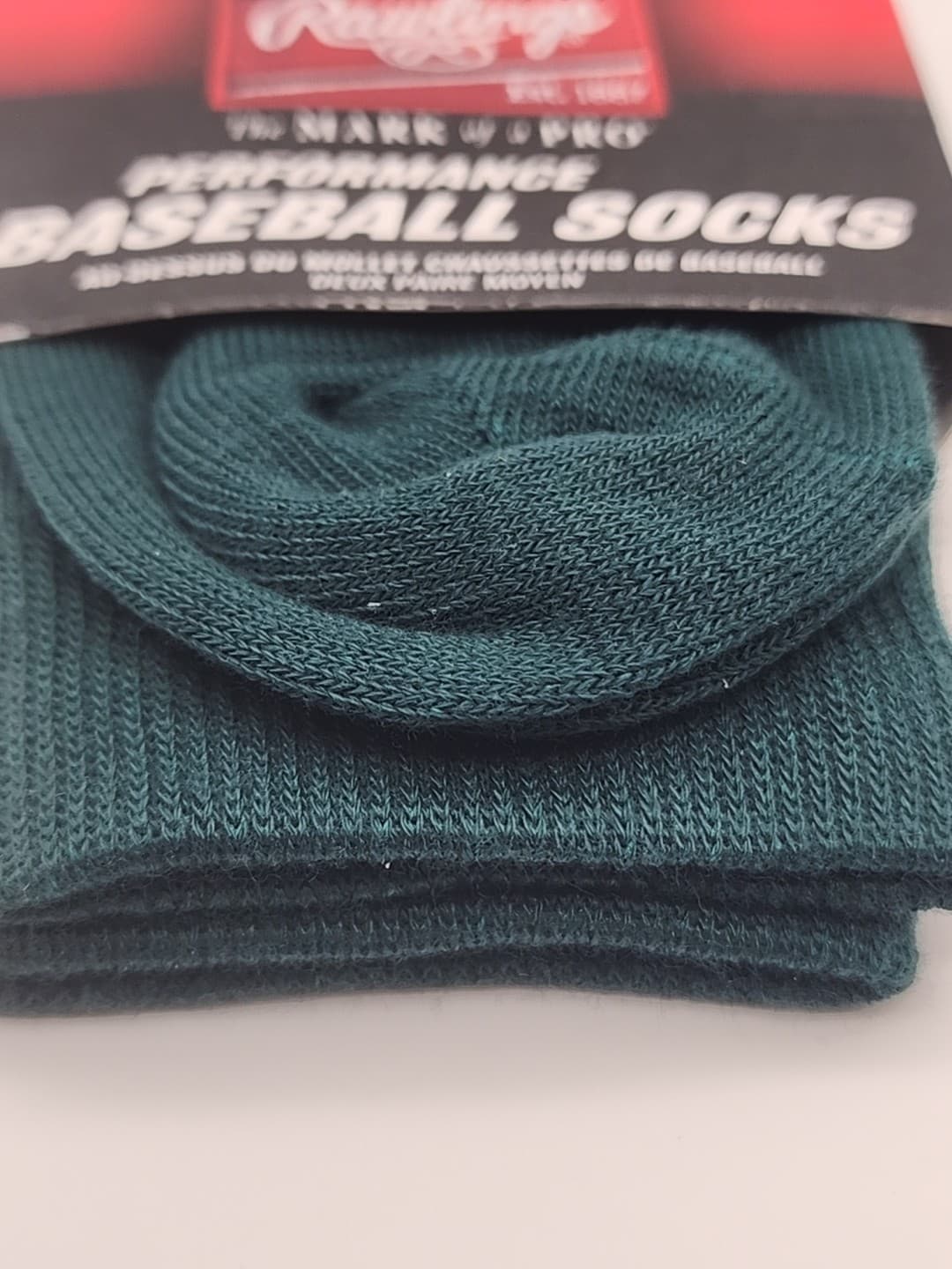 Rawlings Performance Baseball Socks Over the calf Green Youth Kids Small - NEW 2