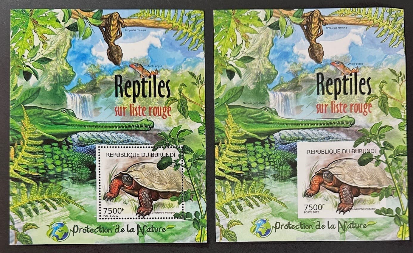 REPTILES  Lovely  Mint NEVER Hinged   Sheets PERF,  IMPERF  BURUNDI