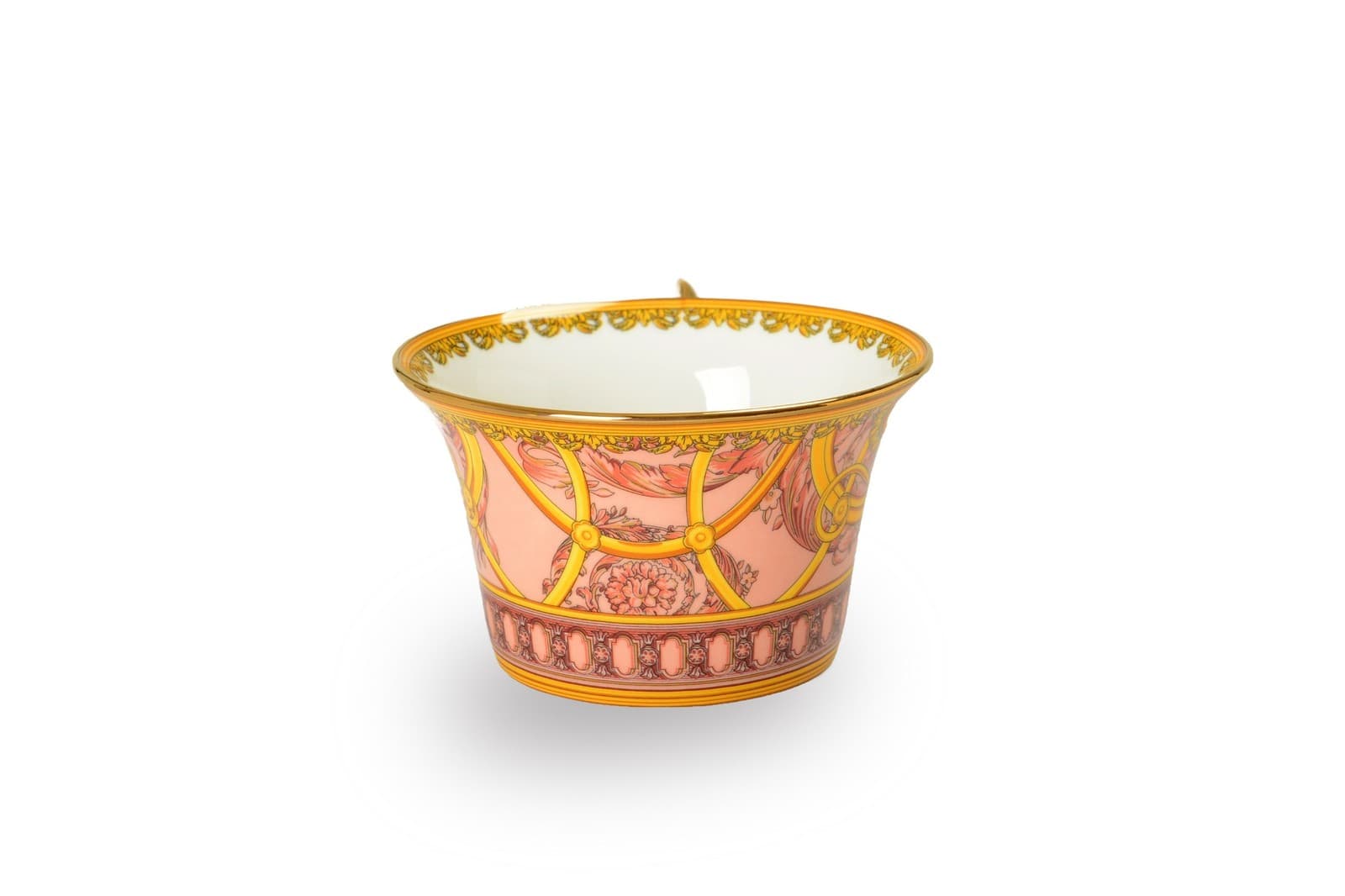 Rosenthal X Versace "Scala del Palazzo Rosa" 2 Cups 2 Saucers and 2 Spoons Set 2