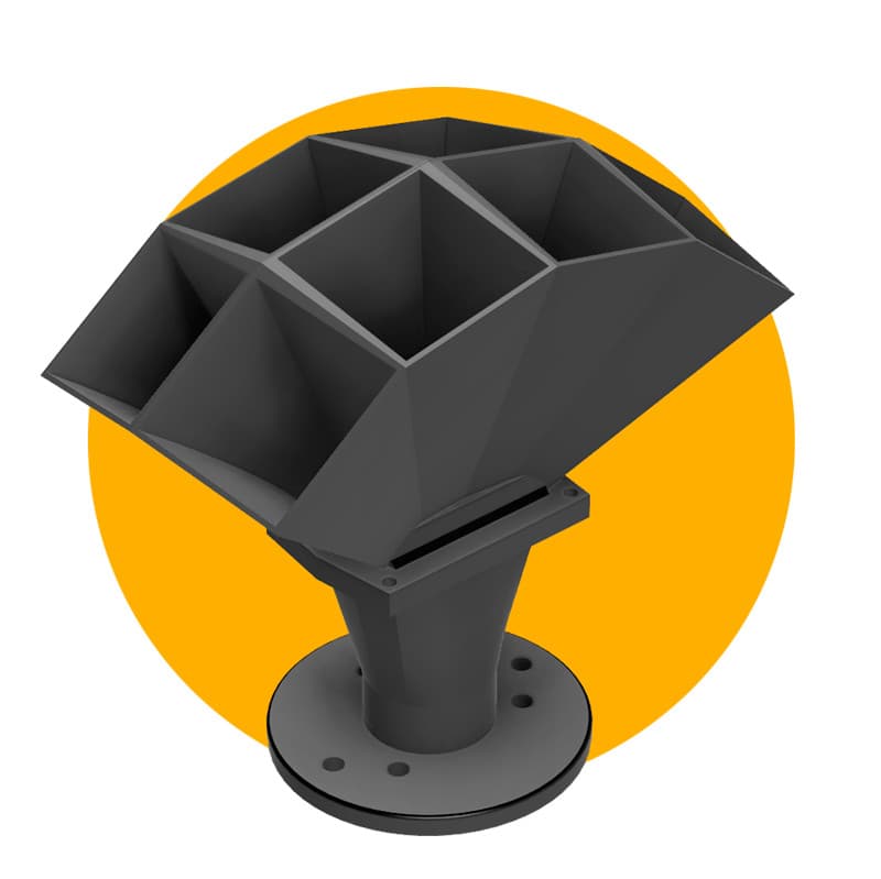 M808 Multicell Horn 8"/8 Cells (PAIR) - 900Hz- For 1" Drivers 1.3/8, JBL/Altec