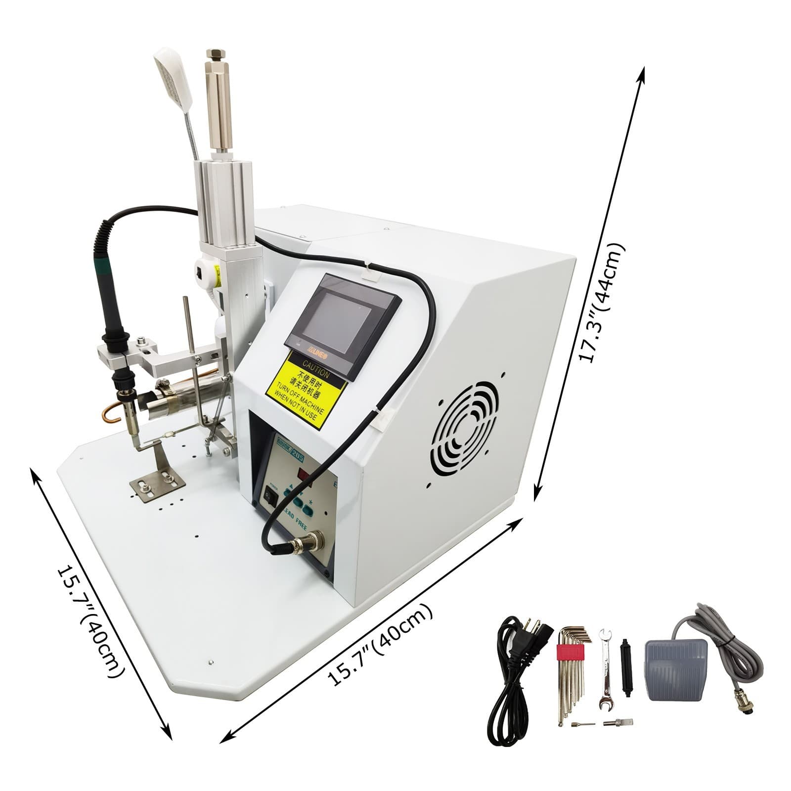 110V Semi-automatic Pneumatic Foot Pedal Circuit Board Soldering Machine 160W 4