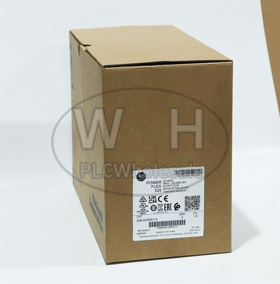 Allen-Bradley25B-D030N114PowerFlex 525 15kW (20Hp) AC Drive Variable Frequency 5