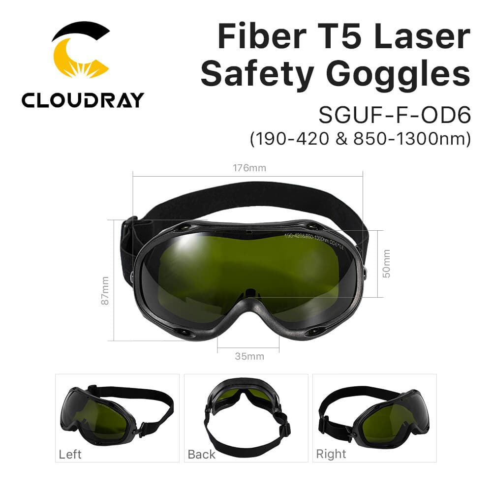 Cloudray CL159 Fiber Laser Industrial Fashion Safety Goggles 1064nm SGUF-F-OD6 3