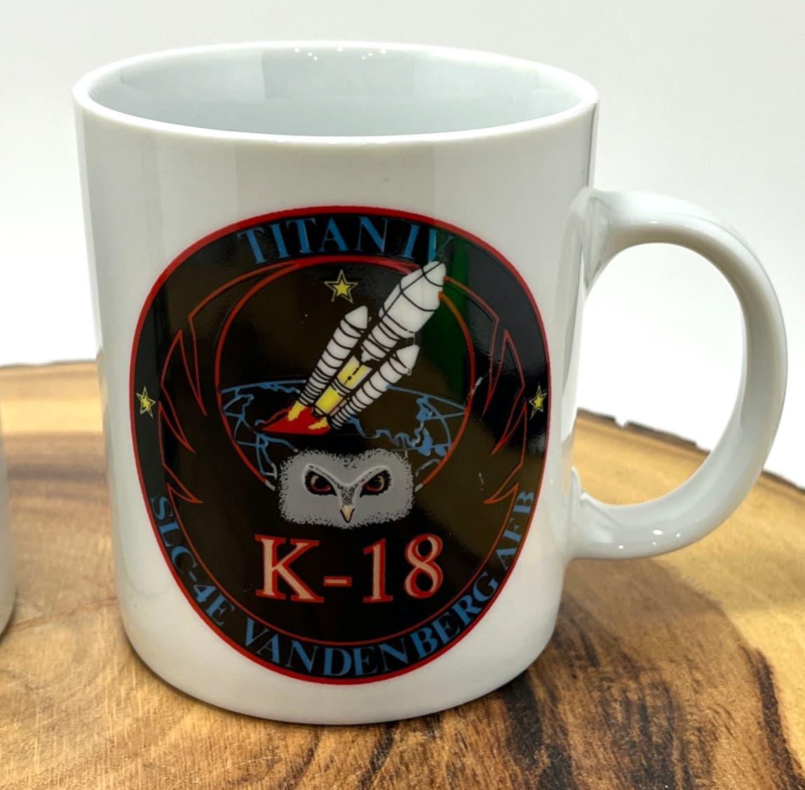 2 Titan IV Rocket Launch Ops Mugs K-18 Vanderberg AFB SLC-4E 2